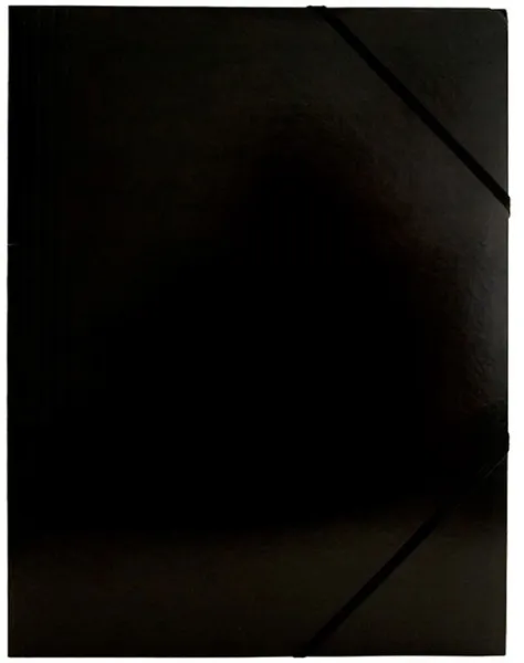 BNT elastisk mapp Kartong svart A4