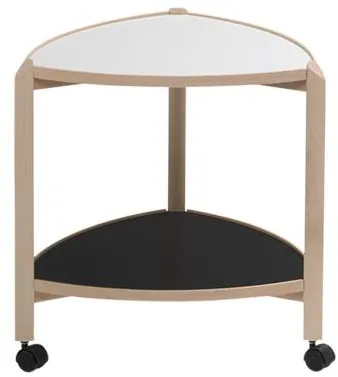 Thomsen Furniture Visit serveringsvagn - bok/melamin - naturlig bok - 55x50x50 cm