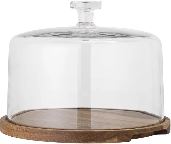 Nici, Tårtfat med lock, Akaciaträ