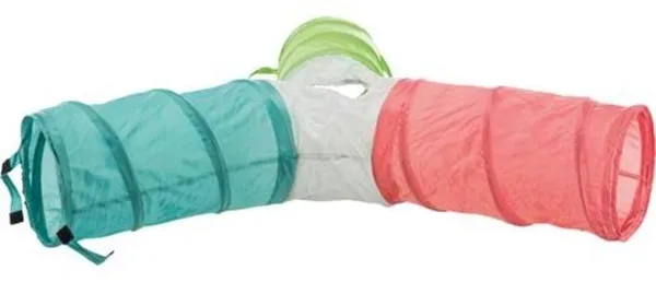 Trixie lek tunnel 4 utgångar, expanderbar dvärgkaniner 3 × ø 18 × 47 cm - Sorterad
