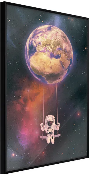 ARTGEIST Poster med ram - The Whole World is a Playground Guld 30x45
