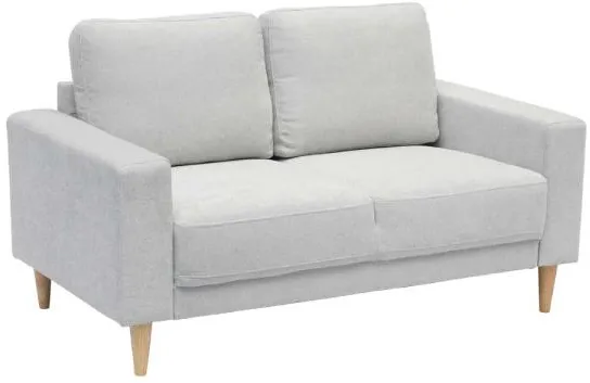 Homeville Cambridge 2 personer ljusgrå tyg 143x80x82cm