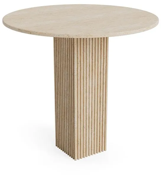 NORR11 SoHo Matbord Ø80 Travertine