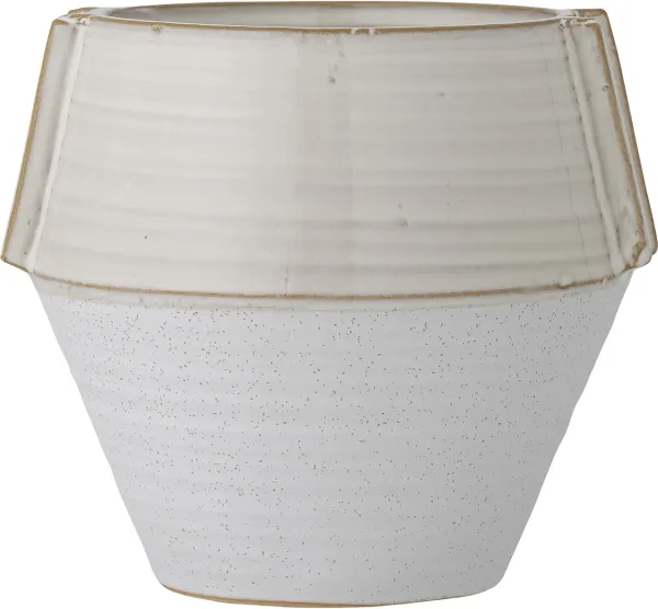 Zaki, Krukväxtkruka, vit, stengods